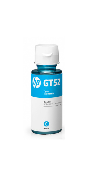 HP Оригинальная емкость с чернилами GT52, голубая