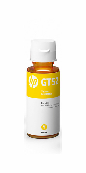 HP Оригинальная емкость с чернилами GT52, желтая