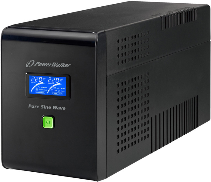 PowerWalker VI 1500 PSW/Schuko Line-Interactive 1500VA 4AC outlet(s) Tower Black uninterruptible power supply (UPS)