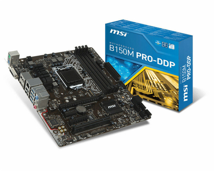 MSI B150M PRO-DDP Intel B150 LGA1151 Микро ATX материнская плата