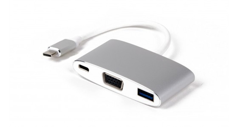 LMP 15093 USB 3.0 (3.1 Gen 1) Type-С 5000Mbit/s Silber, Weiß Schnittstellenhub