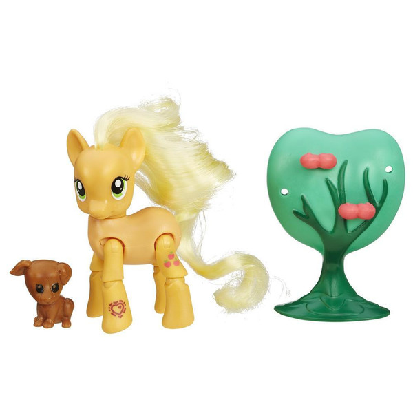 Hasbro Friendship Is Magic Applejack Applebucking Poseable Pony 3pc(s) Multicolour Girl