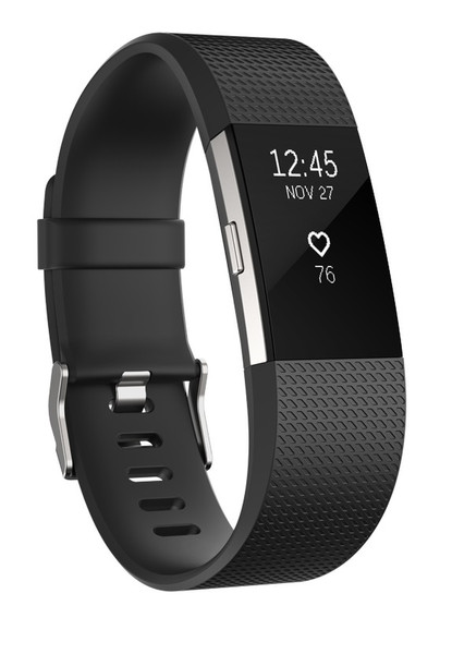 Fitbit Charge 2 Wristband activity tracker OLED Wireless Black,Silver