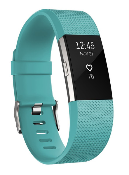 Fitbit Charge 2 Wristband activity tracker OLED Wireless Black,Blue