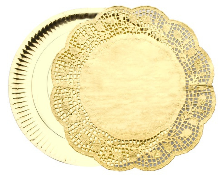 Ibili 729510 Gold Rund Kuchenpapier