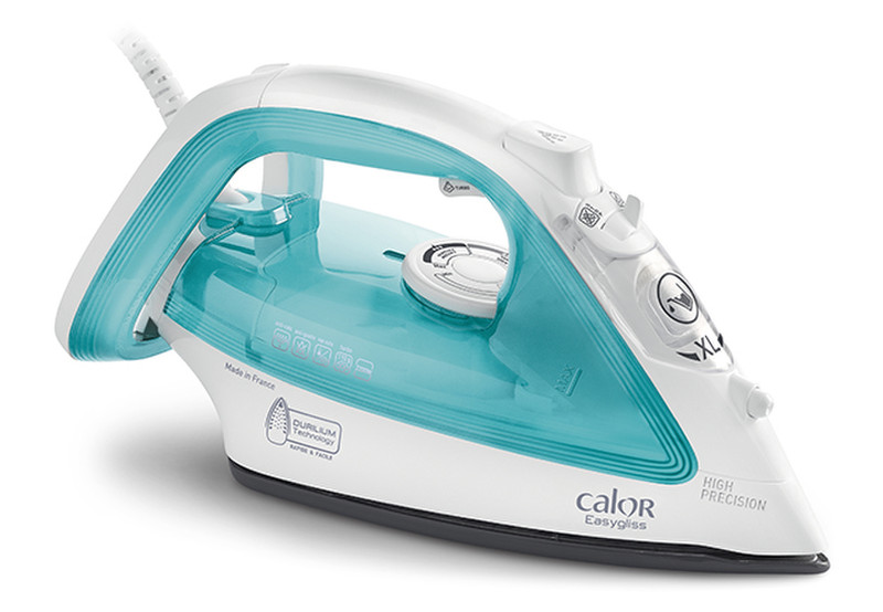 Calor Easy Gliss 3910 Dry & Steam iron Durilium soleplate 2200W Blue,White