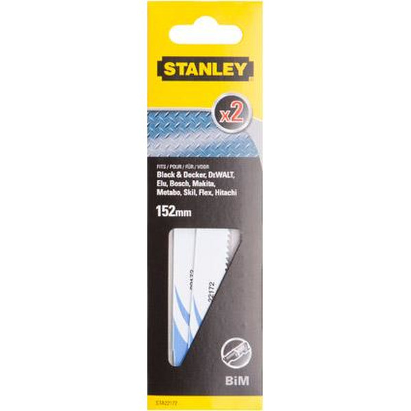 Stanley STA22172-XJ Sabre saw blade High-Speed Steel (HSS) 2pc(s) jigsaw/scroll saw/sabre saw blade