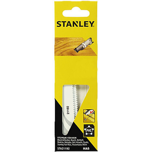 Stanley STA21192-XJ Sabre saw blade Hochlegierter Stahl (HAS) 2Stück(e) Sägeblatt für Stichsägen, Laubsägen & elektrische Sägen