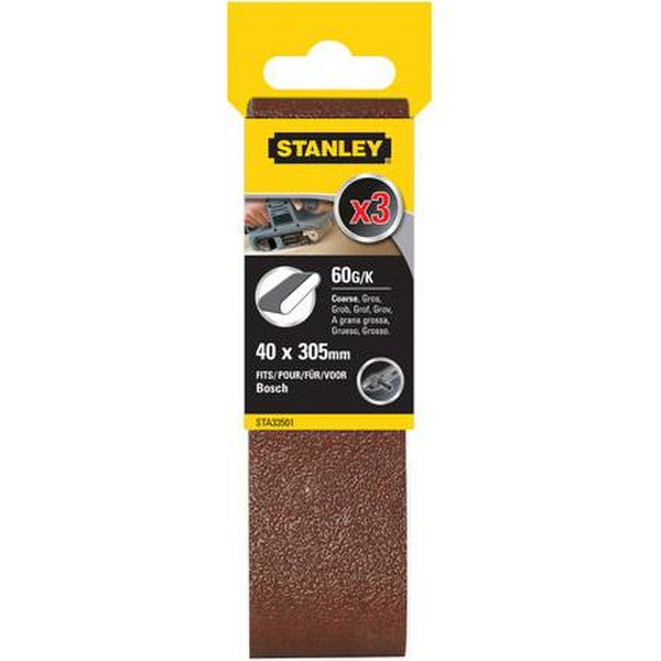 Stanley 5289212 Шлифовальная лента 3шт расходный материал/насадка для шлифовальных машин