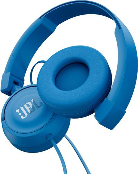 JBL T450 Kopfband Binaural Verkabelt Blau