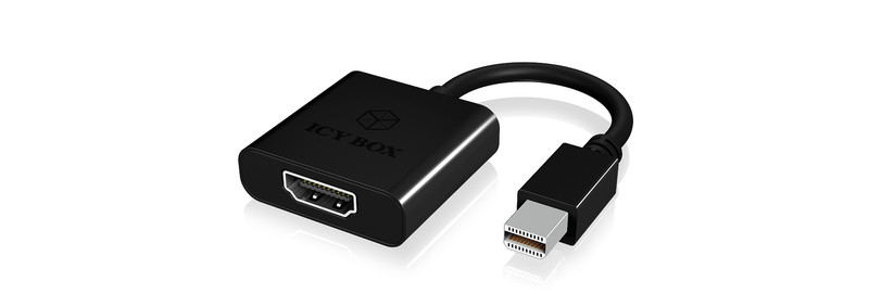 ICY BOX IB-AC538 Mini DisplayPort HDMI Schwarz Kabelschnittstellen-/adapter