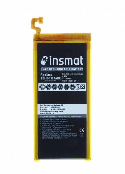 Insmat 106-8756 Lithium-Ion 2550mAh 3.8V Wiederaufladbare Batterie