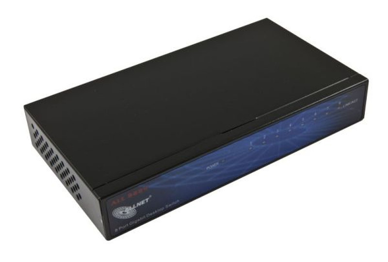 ALLNET ALL8889V5 Неуправляемый L2 Gigabit Ethernet (10/100/1000) Черный сетевой коммутатор