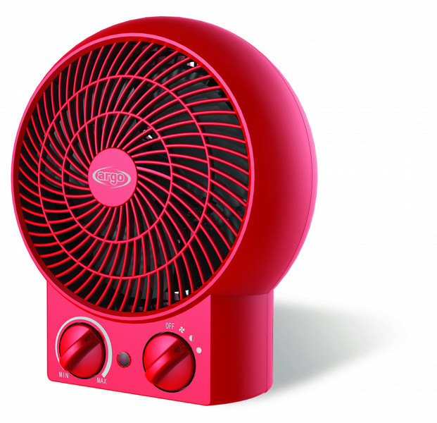 Argoclima Twist Indoor 2000W Red Fan electric space heater