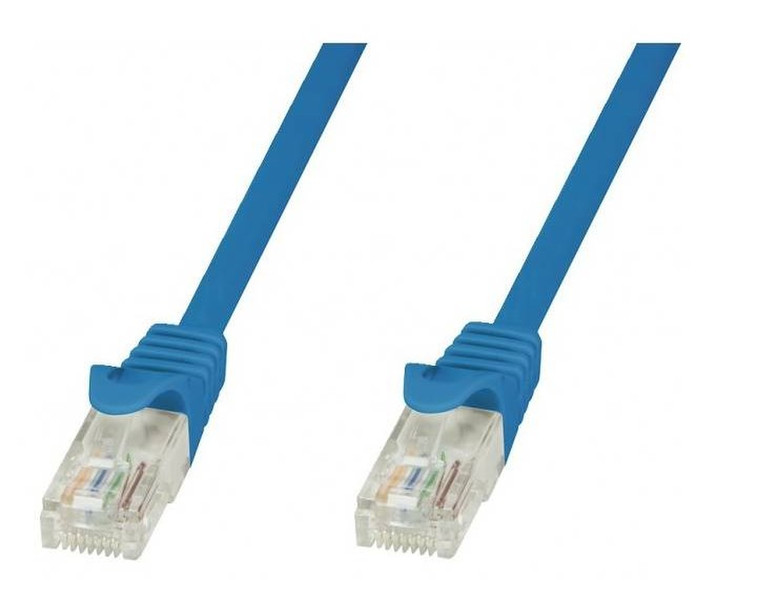 Techly ICOC CCA6U-100-BLT 10м Cat6 U/UTP (UTP) Синий сетевой кабель