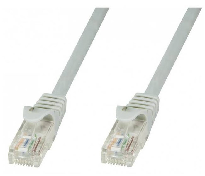 Techly Network Patch Cable in CCA Cat.6 UTP 10m Grey ICOC CCA6U-100T