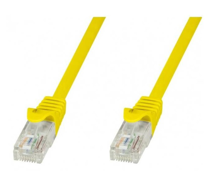 Techly ICOC CCA6U-010-YET 1м Cat6 U/UTP (UTP) Желтый сетевой кабель