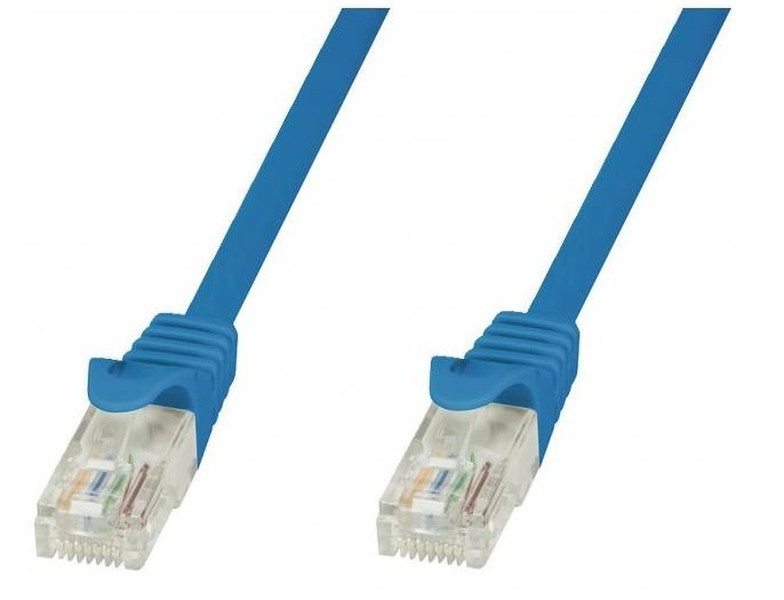 Techly ICOC CCA6U-020-BLT 2м Cat6 U/UTP (UTP) Синий сетевой кабель