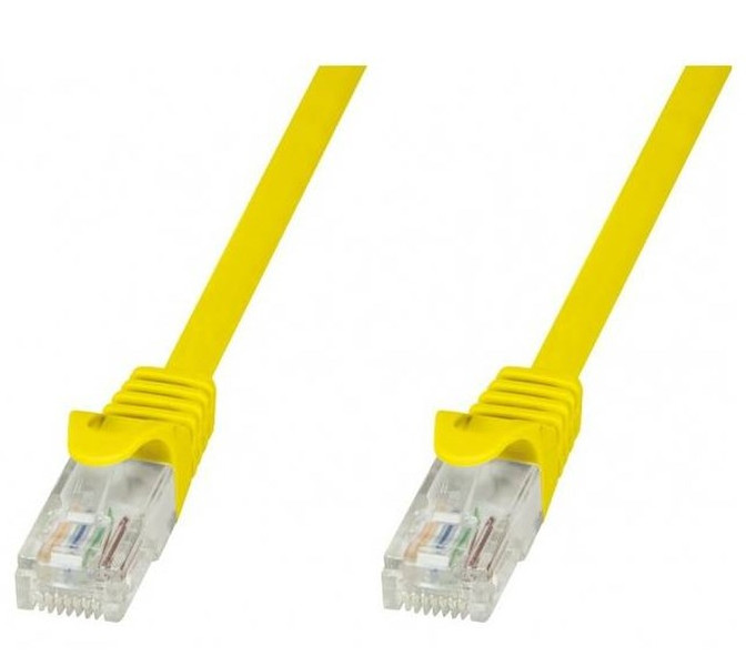 Techly ICOC CCA6U-020-YET 2m Cat6 U/UTP (UTP) Gelb Netzwerkkabel
