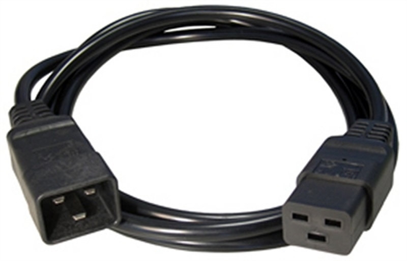 iggual IGG311110 1.5m C20 coupler C19 coupler Black power cable