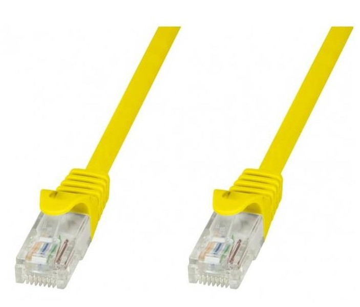 Techly ICOC CCA6U-030-YET 3м Cat6 U/UTP (UTP) Желтый сетевой кабель