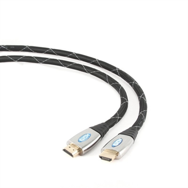 iggual IGG312223 3m HDMI HDMI Schwarz, Silber HDMI-Kabel