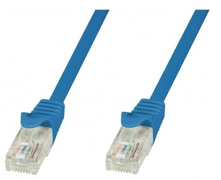 Techly ICOC CCA6U-075-BLT 7.5м Cat6 U/UTP (UTP) Синий сетевой кабель