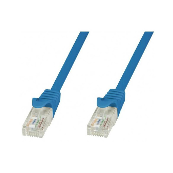 Techly Network Patch Cable in CCA Cat.5E UTP 0,5m Blue ICOC CCA5U-005-BLT