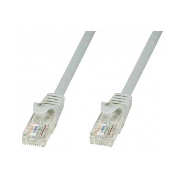 Techly ICOC CCA5U-005T 0.5m Cat5e U/UTP (UTP) Grau Netzwerkkabel