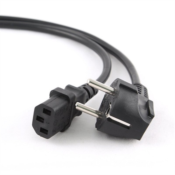 iggual IGG311165 1.8m CEE7/4 Schuko C13 coupler Black power cable