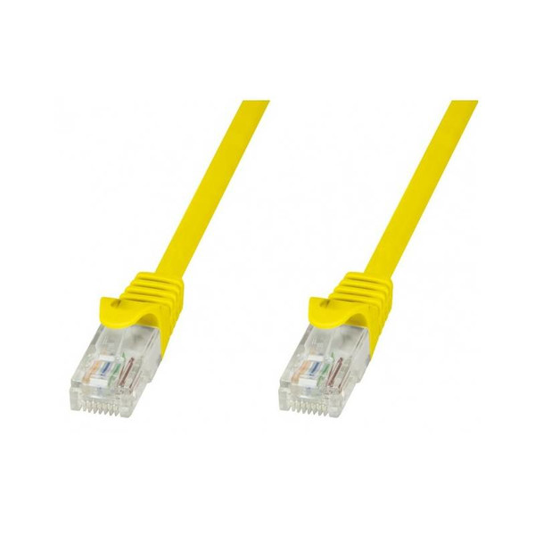 Techly ICOC CCA5U-015-YET 1.5m Cat5e U/UTP (UTP) Gelb Netzwerkkabel