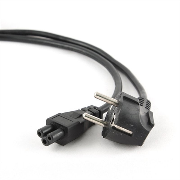 iggual IGG311202 3m CEE7/7 Schuko C5 coupler Black power cable