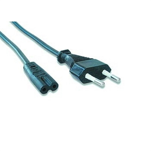 iggual IGG311233 1.8m C7 coupler Black power cable