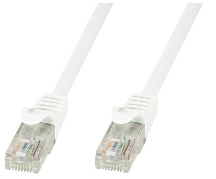 Techly Network Patch Cable in CCA Cat.6 White UTP 20m ICOC CCA6U-200-WHT