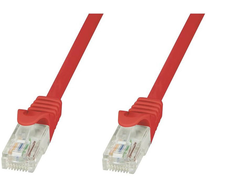 Techly ICOC CCA6U-200-RET 20м Cat6 U/UTP (UTP) Красный сетевой кабель
