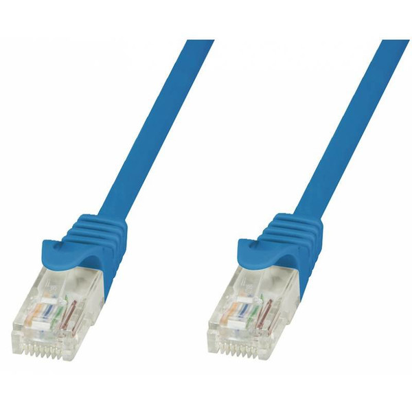 Techly Network Patch Cable in CCA Cat.6 Blue UTP 20m ICOC CCA6U-200-BLT