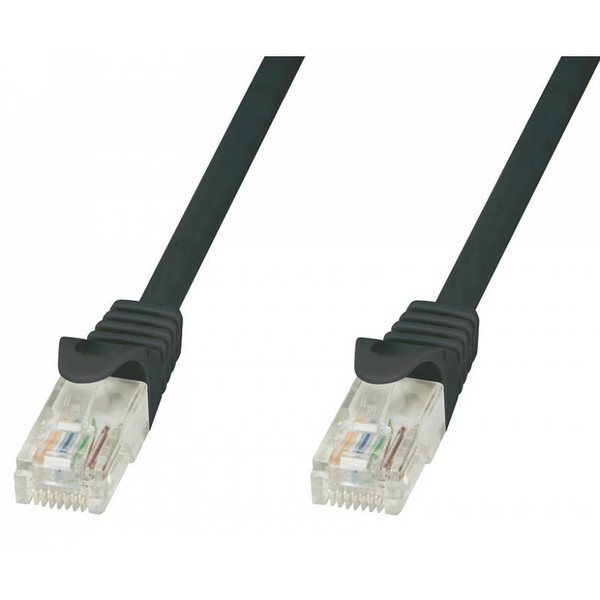 Techly Network Patch Cable in CCA UTP Black Cat.6 20m ICOC CCA6U-200-BKT