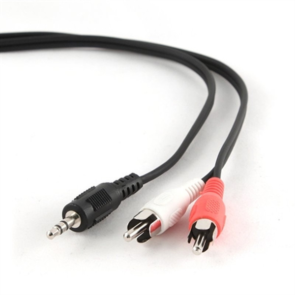iggual IGG312759 2.5m 3.5mm 2 x RCA Schwarz, Rot, Weiß Audio-Kabel