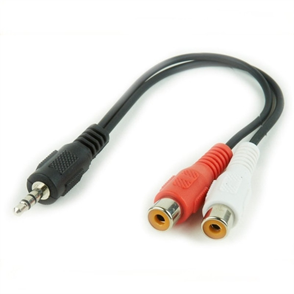 iggual IGG312841 0.2m 3.5mm 2 x RCA Schwarz, Rot, Weiß Audio-Kabel