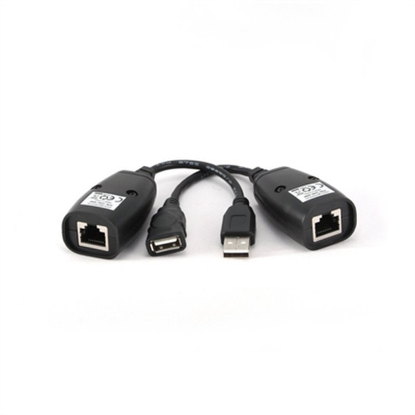iggual IGG309544 USB RJ-45 Черный кабельный разъем/переходник
