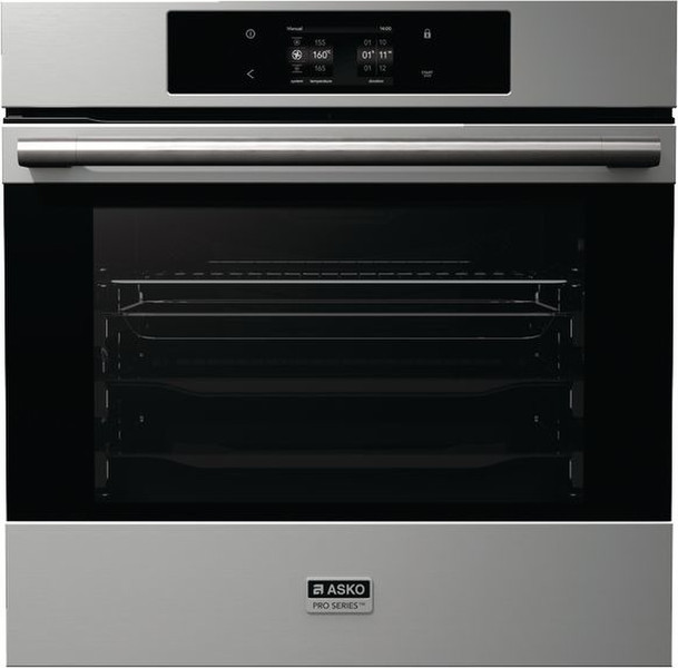 Asko OP8676S Electric oven 73L 2700W A Black,Stainless steel