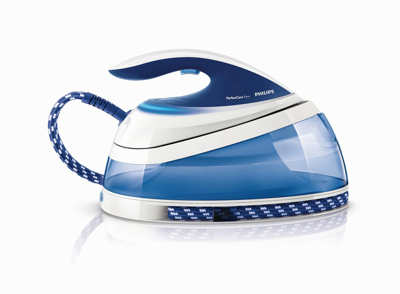 Philips PerfectCare Pure GC7610/21 2400W 1.5L T-ionicGlide soleplate Blue steam ironing station