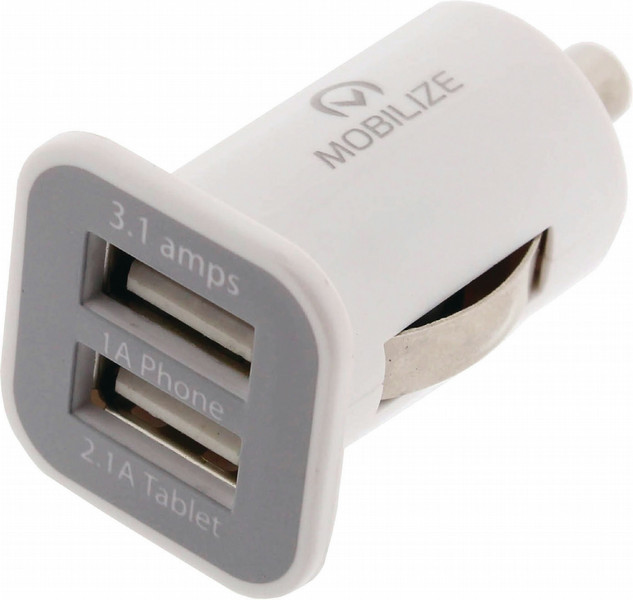 Mobilize MOB-21235 Outdoor Silver,White mobile device charger