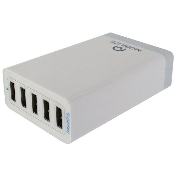 Mobilize MOB-21866 Indoor Grey,White mobile device charger