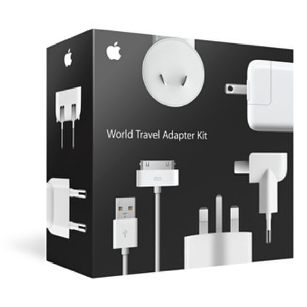 Apple World Travel Adapter Kit Белый адаптер питания / инвертор