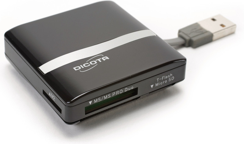 Dicota CardGuard Pro Черный устройство для чтения карт флэш-памяти