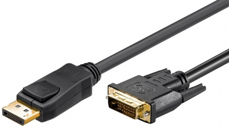AGI 36082 2m DVI-D DisplayPort Schwarz Videokabel-Adapter