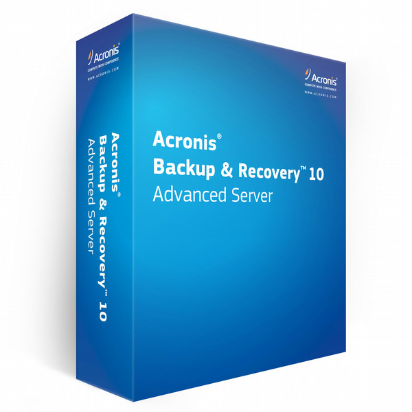 Acronis Backup & Recovery Advanced Sever, AAP, DVD, EN