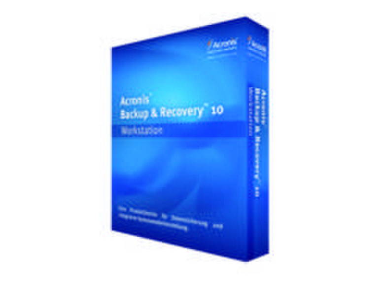 Acronis Backup & Recovery 10 Workstation