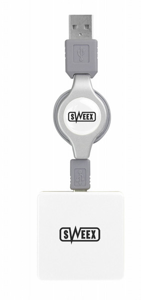 Sweex 4-port USB Hub Virgin White 480Мбит/с Белый хаб-разветвитель